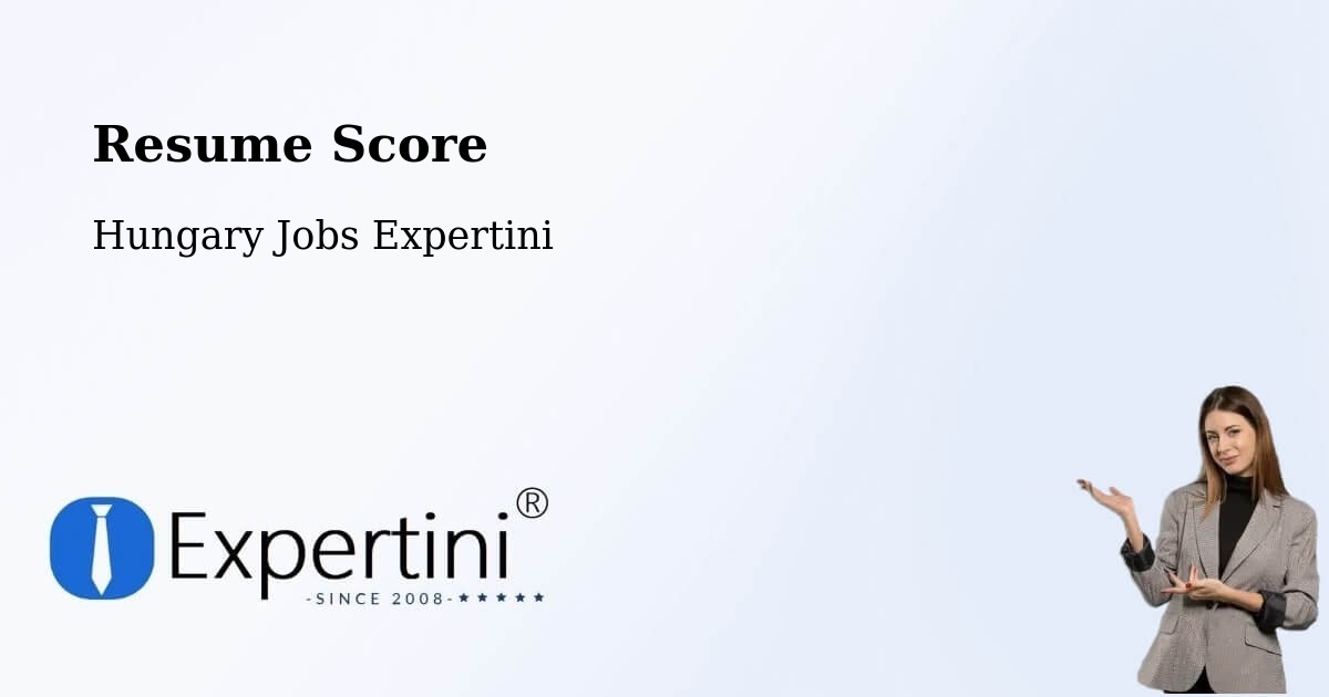 Resume Score & Job Description Match Tool – Tiszalök - Hungary Jobs Expertini